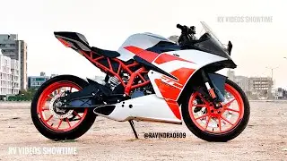 Removed KTM RC number plate holder, tail section, fender eliminator, rear pillion seat foot pegs