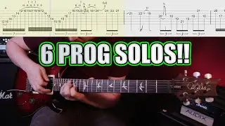 6 AWESOME Prog Metal Solos (with Tabs!!)