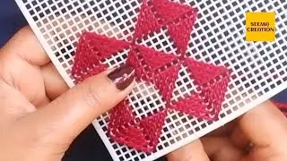VERY EASY AND LATEST PLASTIC CANVAS DESIGN IDEA FOR BEGINNERS MUST WATCH