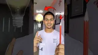 DIY PENCIL BULB #shorts