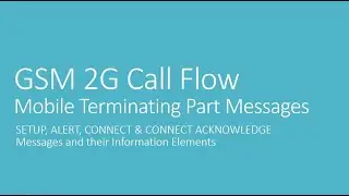 GSM 2G Call Flow - Intra MSC MOC - SETUP ALERTING & CONNECT Analysis - GSM Network scenarios