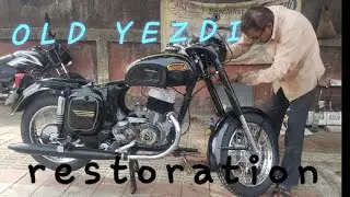 old yezdi 250 b type model  restoration in process  cinematic  video.