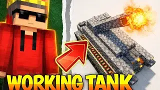 Minecraft Redstone Tank That Shoots Fire Charge 🔥 | No Mods