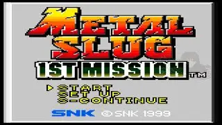 Metal Slug 1st Mission Gameplay 2 Hard No Miss