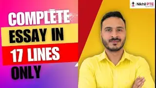 ONE UNIVERSAL TEMPLATE FOR ESSAY WRITING - 90 SCORES || PTE BY NIKHIL || #nikhilpte