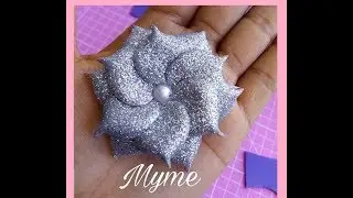 Flores de foami o goma eva Fáciles de hacer - Канзаши