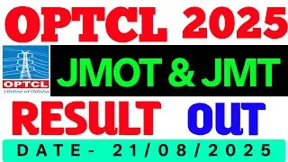 OPTCL RESULT OUT | JMOT & JMT | 2025