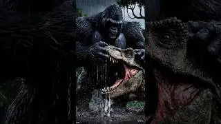 King Kong vs dinosaur #viral #hulk
