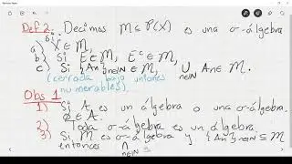 Clase 1: Sigma-álgebras y propiedades
