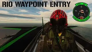 DCS F 14B RIO waypoint entry tutorial