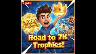Pushing 7,000 Trophies With My New Clash Royale Account| Road To 7K Live🚀
