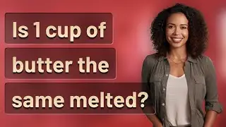 Is 1 cup of butter the same melted?