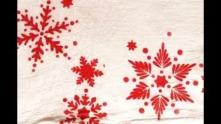 How to Stencil on Fabric or Paper
