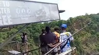 IShowSpeed Bungee jumping at Victoria falls Livingston, Zambia #viral #ishowspeed #africa #zambia 