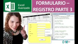 COMO crear FORMULARIO DE REGISTRO (ENTRADA) usando MACROS 🏆 - PARTE 3 [Sencillo]