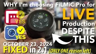 FIXED! One SMALL Reason to still Choose FiLMiC Pro over Blackmagic Camera App for LIVE Production