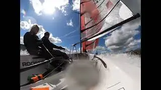 RS400 - 1453 racing downwind in breeze