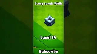 Walls Every Levels | #coc #walls #shorts