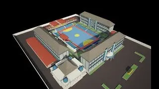 Desain Site Plan Sekolah