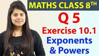 Q 5 - Ex 10.1 - Exponents & Powers - Maths Class 8th - Chapter 10, CBSE