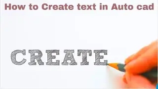 HOW TO CREATE TEXT STYLE IN AUTOCAD