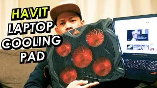 Havit 5 Fans Laptop Cooling Pad for 14-17 Inch Laptop Unboxing  And Review | Cooling Pad Worth It?