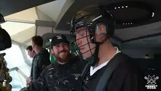 WORLD RECORD HIGHEST LACROSSE SHOT! Connor Kirst of the Las Vegas Desert Dogs Scores from 855 ft