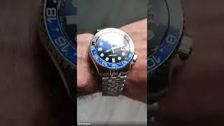 Seiko 5 Sports Batman Diver Custom Mod Watch #luxury #watch #vintage #retro #seiko #japan