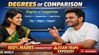 DEGREES OF COMPARISON | Exam Traps Exposed | 100% Marks | VSK WORLD | SSC | DSC | TET | RRB | PC SI 