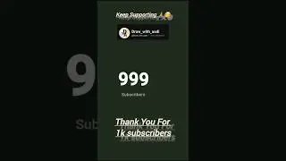 &ldquo;1K family complete! 🥹❤️ Thank you everyone for supporting my art.&rdquo; #viral #shorts