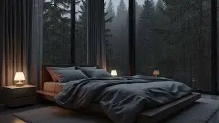 Soothing Music For Sleep | Rain Sounds + Soft Piano | Deep Sleep Help For Stress Relief & Calm Night