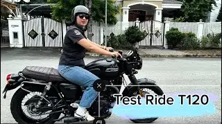 Test Ride T120 với Yến nha AE 😄 | Triumph Vietnam |