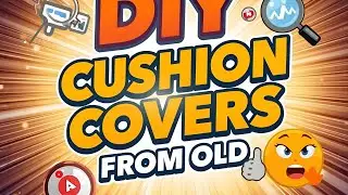 DIY Cushion Covers from Old Clothes | Easy No-Sew & Sewing Ideas #diy #cushioncovers