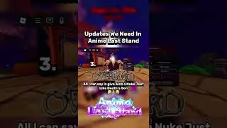 Anime Update we need in Anime Last Stand #roblox #animelaststand