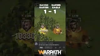 Havoc/Rapier vs Rapier/Golden Ealge on Light tank | Warpath #shorts
