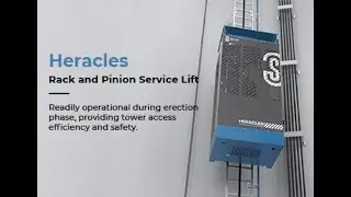 Rack and Pinion Ladder-Guided Service Lift
