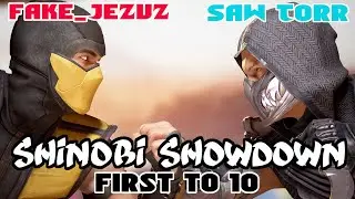 SHINOBI SHOWDOWN: FAKE_JEZUS VS SAW TORR  - MORTAL KOMBAT 1 - STREAM #384