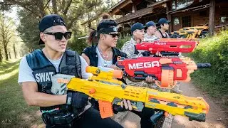 Война Nerf в стиле SEAL X: Миссия на выживание SEAL X! Эпическая битва на бластерах Nerf в джунглях.