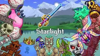 Starlight vs All Bosses | Terraria (Master Mode)