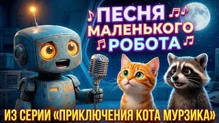 Песня маленького робота 🤖🌙 | Лирическая сцена из мультсериала &laquo;Приключения кота Мурзика&raquo;