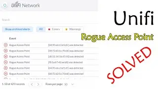 [SOLVED][NETOWRKING] Unifi Controller, unifi network Rogue accses point detected.