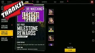 450k live watch rewards || Free Fire