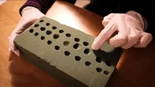 ASMR &hearts; Playing with Floral Foam | Satisfying