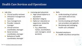 Employment Pathways 6: Payers