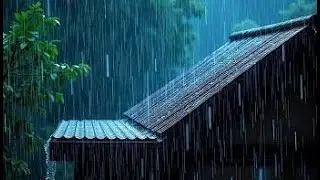 HEART AND MIND WILL BE AT PEACE WHEN YOU HEAR THIS😴 Gentle Rain Sounds For Sleeping With Thunder