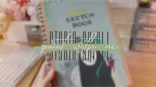 Paint With Me Epi 3  || Ghibli Sketchbook Cover