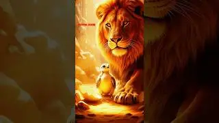 Snowy Mountain and the Cave lLion 😭🙏#lion #eagle #shorts #kite #ai