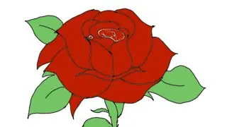 Drawing Rose on Procreate | Background Music: Dance Away the Pain