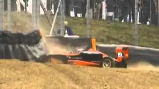 BritishF3 BrandsHatch FouseyCrashes PaddockHillBend