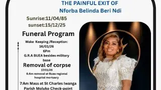 The Funeral Program of late Nforba Belinda Beri